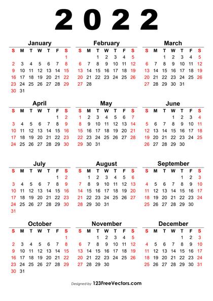 2022 Calendar One Page