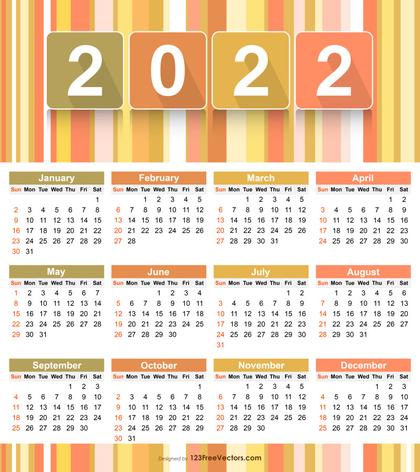 2022 Calendar