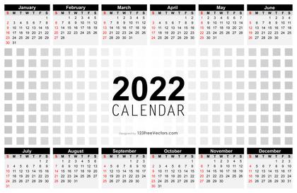 Annual Calendar 2022