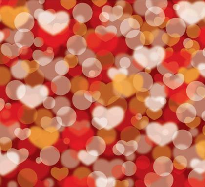 Abstract Valentines Defocus Background Vector Illustration Free