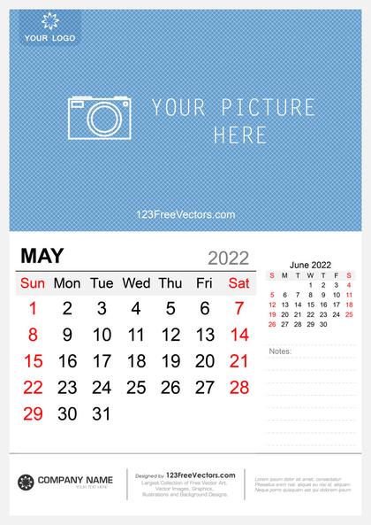 Wall Calendar May 2022