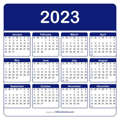 Editable Calendar 2023