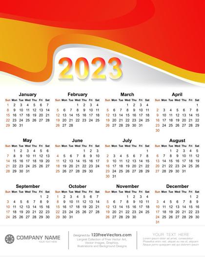 Year 2023 Calendar