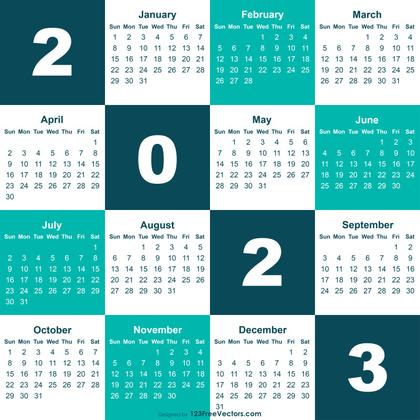 2023 Calendar EPS