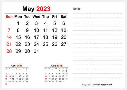 May 2023 Desk Calendar