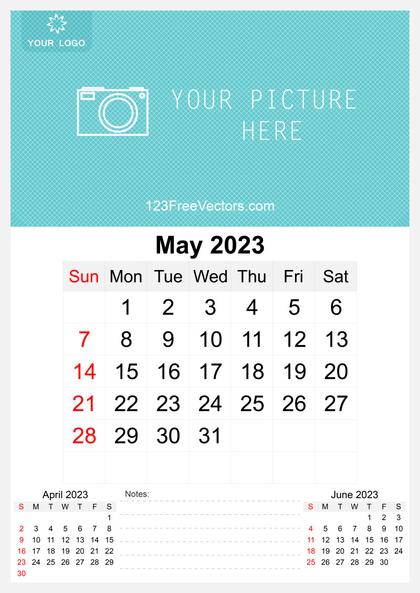 Wall Calendar May 2023