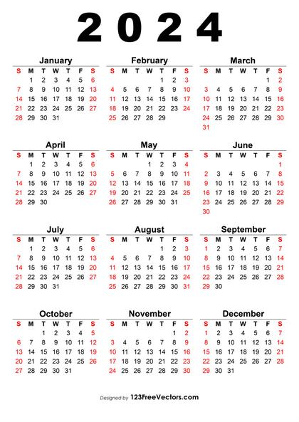 2024 Calendar One Page