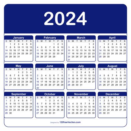 Editable Calendar 2024