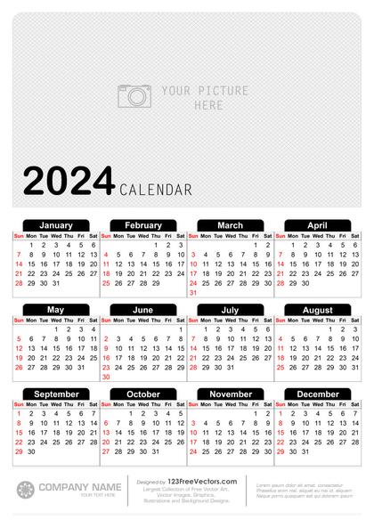 Printable Yearly Calendar 2024