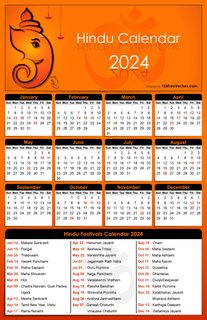 Hindu Calendar 2024