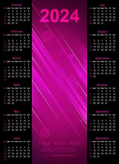 Calendar 2024 Template Ai