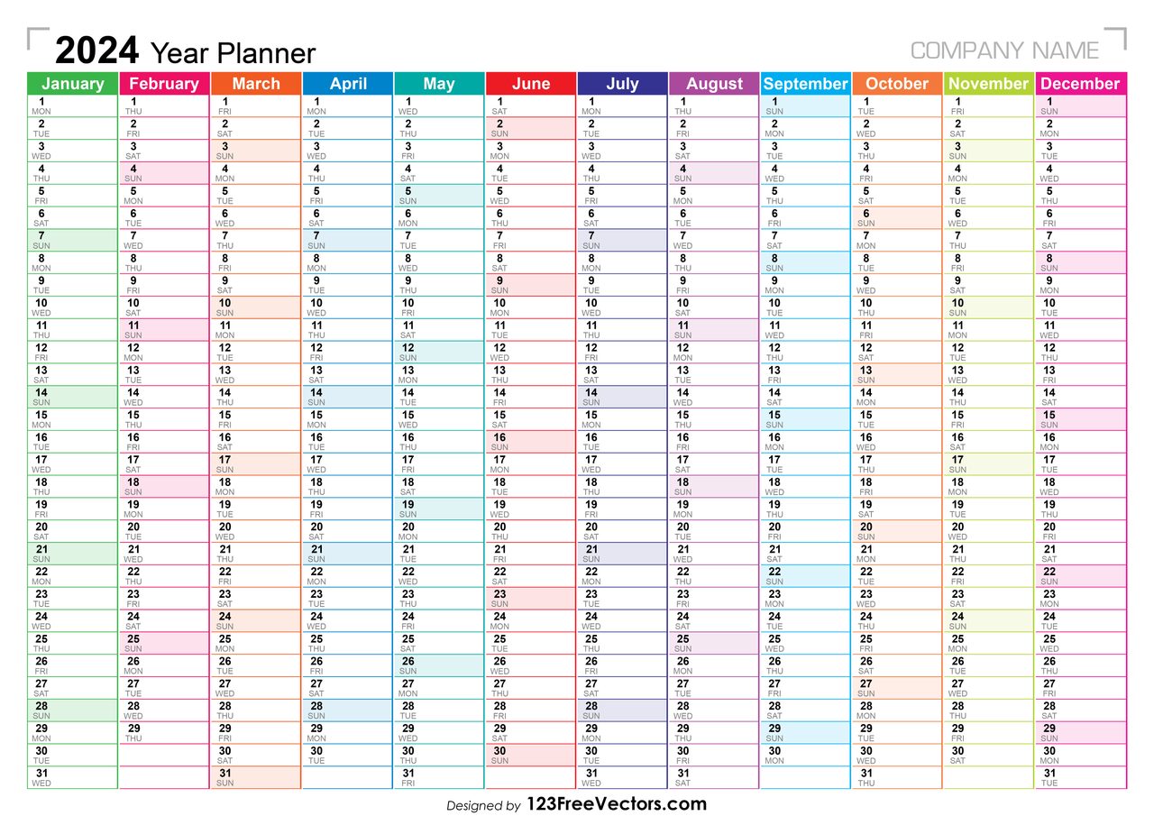2024 Year Planner