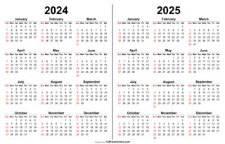 2024 2025 Calendar