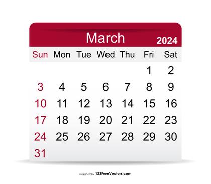 2024 March Calendar