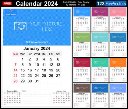2024 Wall Calendar