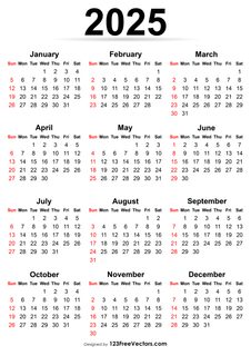 Printable Calendar 2025