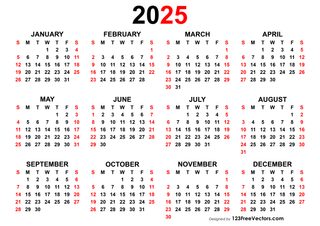 Yearly Calendar 2025
