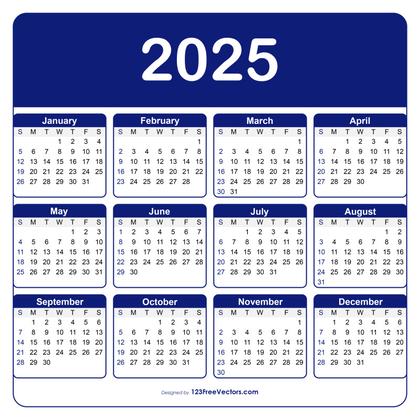 Editable Calendar 2025