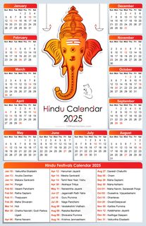 2025 Hindu Calendar