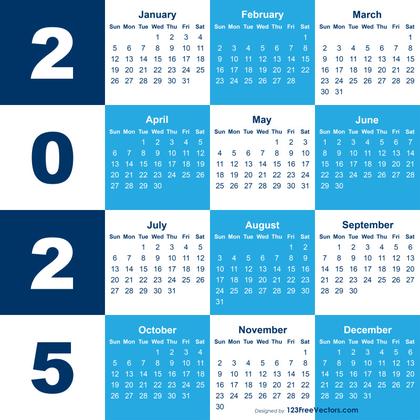 Free 2025 Calendar