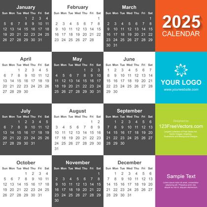 Free Download Calendar 2025