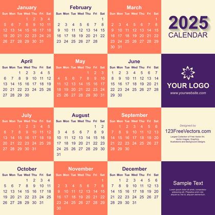 2025 Calendar PDF Free Download