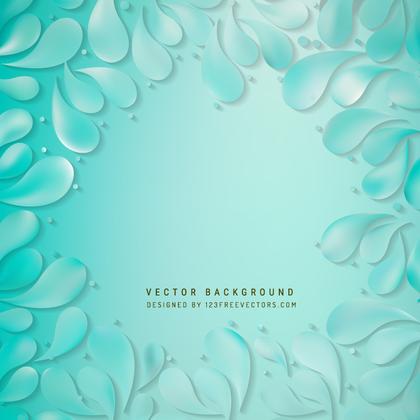 Turquoise Arc Drops Background Template