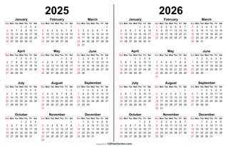 2025 2026 Calendar