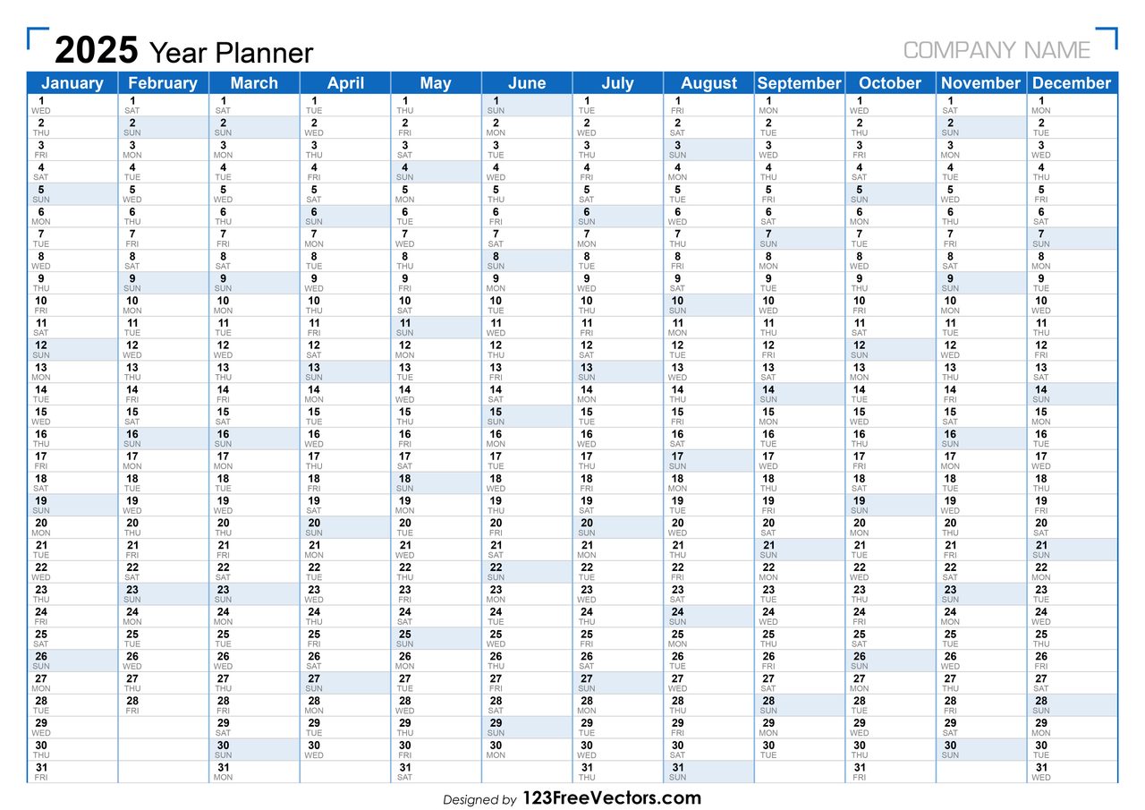 2025 Planner Calendar