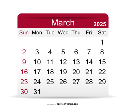 2025 March Calendar