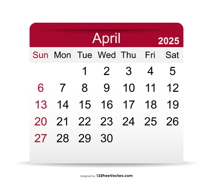 2025 April Calendar