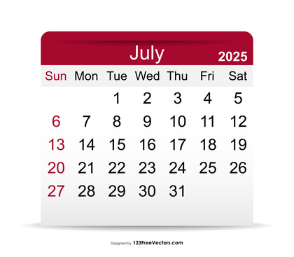 2025 July Calendar
