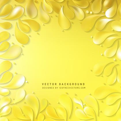 Abstract Yellow Arc Drops Background