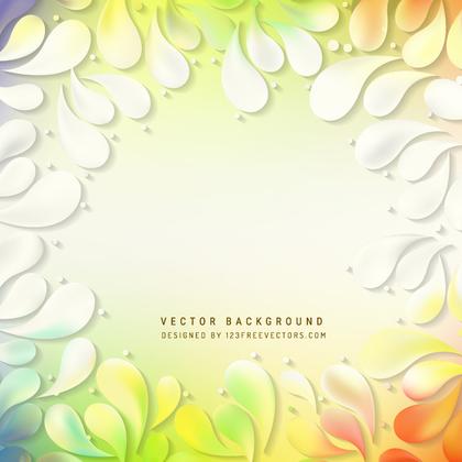 Decorative Floral Drops Background