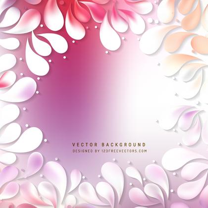Floral Ornamental Drops Background