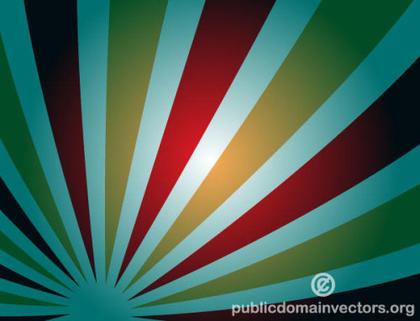 Vector Abstract Background with Retro Sunbeams