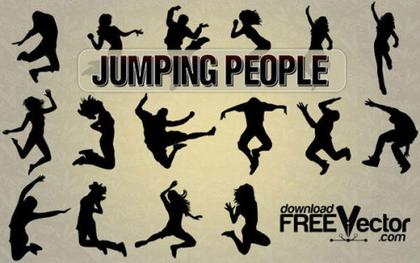 Vector Jumping People