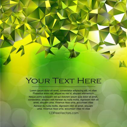 Yellow Green Polygon Background