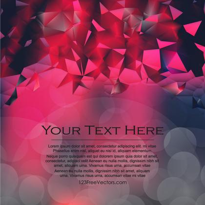Dark Red Triangle Polygonal Background Design