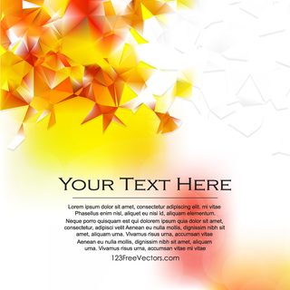 Red Yellow Triangle Polygonal Background Design