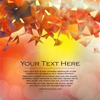 Abstract Red Yellow Polygon Background Template