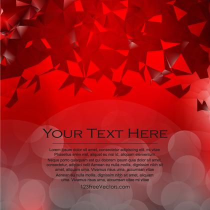Abstract Red Triangle Polygonal Background Design