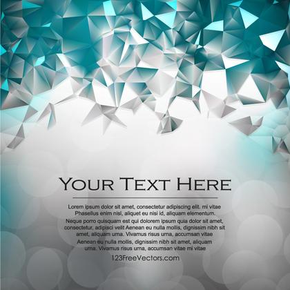 Abstract Gray Turquoise Polygonal Background Design
