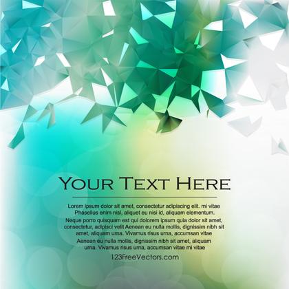 Abstract Green Turquoise Geometric Polygon Background