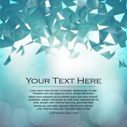Abstract Turquoise Polygon Triangle Background