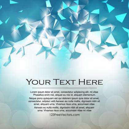 Abstract Turquoise Triangle Polygonal Background