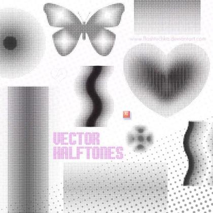 Dotted Vector Halftones