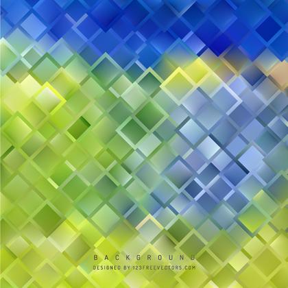 Abstract Blue Green Square Background Design