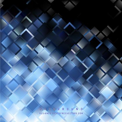 Abstract Blue Black Geometric Square Background