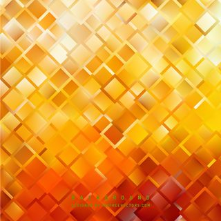 Yellow Orange Geometric Square Background